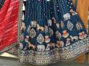 New Designer Foux Georgette Lehenga Choli With Sequence Work  thumb 3