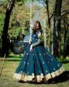 New Designer Fox Georgette Gown With Dupatta