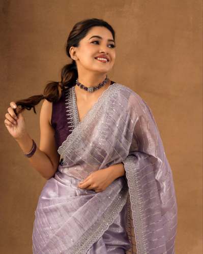 New designer sequence saree 