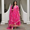 New Designer Tabby Organza Anarkali Kurti With Dupatta thumb 2