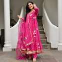 New Designer Tabby Organza Anarkali Kurti With Dupatta thumb 4