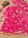 New Designer Tabby Organza Anarkali Kurti With Dupatta thumb 9