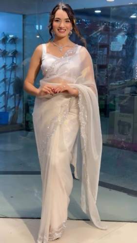 NEW LAUNCHING EMBROIDERY WORK DESIGNER SAREE