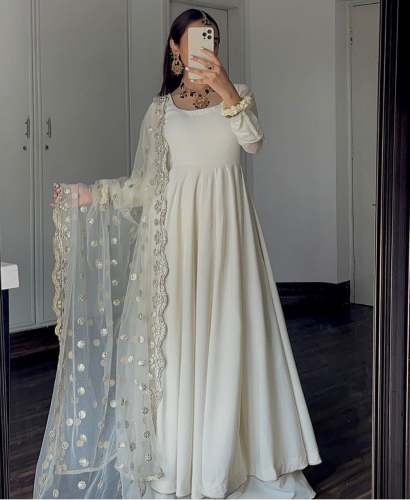New Launching Georgette Anarkali Kurti Palzzo Dupatta at Rs.899 Piece in surat offer by Royal Export