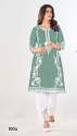 New  Launching Heavy Embroidery Work Straight Kurti with Pant thumb 1