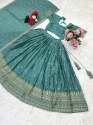 New Launching Our Most Trending Stitched Soft Chinnon Silk Lehenga choli thumb 10