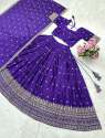 New Launching Our Most Trending Stitched Soft Chinnon Silk Lehenga choli thumb 8