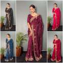 NEW LAUNCHING VICHITRA SILK DESIGNER SAREE thumb 1