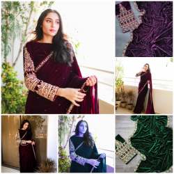 New Super Trending 9000 Velvet saree 