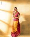 Organic Banarasi Lichi Silk Sarees thumb 2