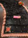 Organza Heavy Gota Embroidery Border Saree thumb 4
