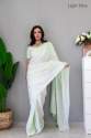 Party Wear Pure Chinon silk Saree thumb 1