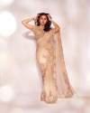 Party Wear Soft Naylon Organza Saree  thumb 1