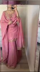 Pesenting heavy cinnon silk sharara set 