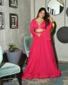 Pink Color Designer Fox Georgette Lehenga Choli  thumb 1
