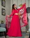 Pink Color Designer Fox Georgette Lehenga Choli  thumb 4