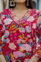 Pink Shades Mill Print  Floral Kurta  Afghani pent  suit set thumb 6