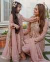 Premium Fox Georgette Sharara Set for Mother Daughter Collection thumb 1