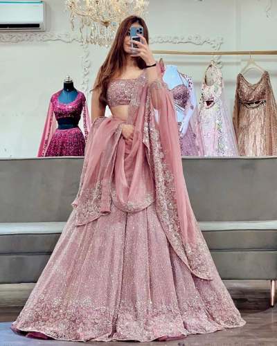 Premium Georgette Embellished lehengha choli