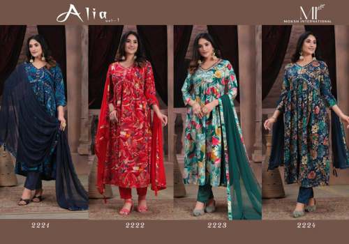 Premium Rayon Handwork Alia Kurti 