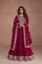 Premium Silk With Sequence Embroidery Work Anarkali Gown With Dupatta thumb 1
