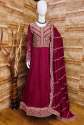 Premium Silk With Sequence Embroidery Work Anarkali Gown With Dupatta thumb 11