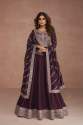 Premium Silk With Sequence Embroidery Work Anarkali Gown With Dupatta thumb 9