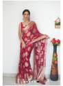 Premium Soft Cotton Silk Saree With Zari Weaving Work thumb 3