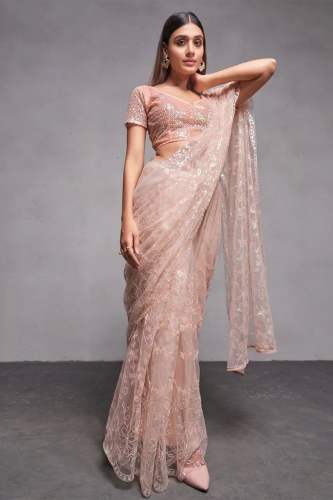 Present a beautiful designer sequins saree collection