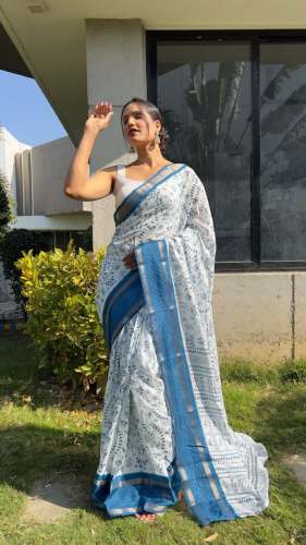 PRESENT NEW KALAMKARI PRINT 1 MIN SAREE by Royal Export