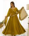 Presenting Chanderi Flair Anarkali With Pent And Dupataa Set  thumb 2