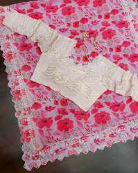 Presenting Georgette  Heavy Embroidery Work Saree with Readymade Blouse