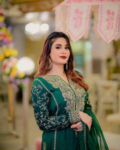 Presenting Kurti Plazzo Set In Georgette Fabric With Fancy Sequins