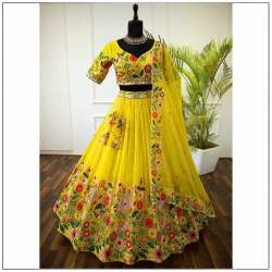 PRESENTING NEW ARRIVEL GEORGETTE LEHENGA CHOLI 