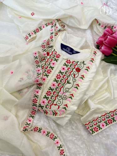 Presenting New Chanderi Silk Anarkali Gown 