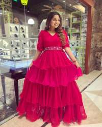 Presenting New Party Wear Georgette Gown