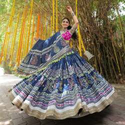 Presenting Printed lehenga choli With Mirror Work