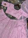 Pretty Baby Pink Georgette Lehenga Choli With Embroidery Work  thumb 2