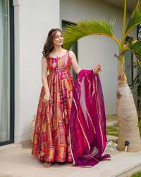 pure Jimmy organza silk heavy maxi set