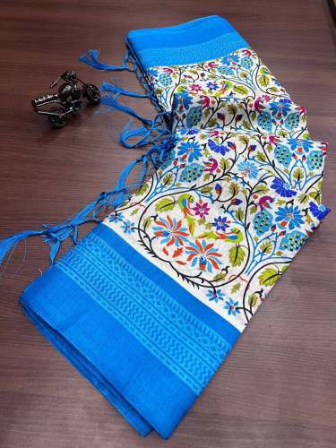  PURE KHADI SILK HD PRINT SAREE