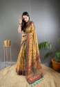 Pure Malai Cotton Saree With Kalamkari Prints