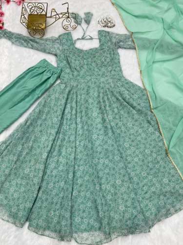 PURE SOFT LIGHT WEIGHT CHIFFON ANARAKALI GOWN