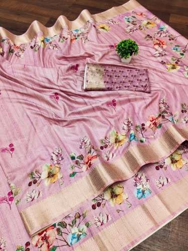 Pure Soft Silk Saree With Jacquard Border