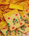 Pure Tapela Silk With Paithani Suit  thumb 2