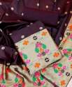 Pure Tapela Silk With Paithani Suit  thumb 5