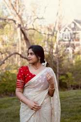 Pure Viscose Georgette Weaving Jacquard Saree