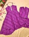 Purple Color Georgette Kurti Plazzo thumb 3