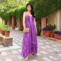 Purple Color Georgette Kurti Plazzo thumb 4