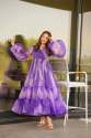 Purple Tabby Oraganza Anarkali Kurti  thumb 2