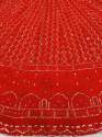 Red Color Fox Georgette Lehenga Choli With Sequence Work  thumb 5